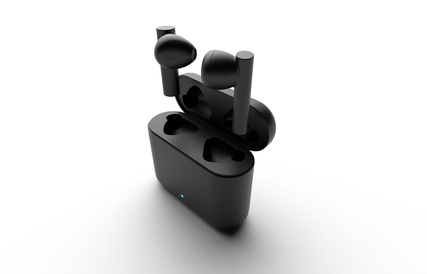 Bluetooth Earbuds M01 Low-poly 3D model_4