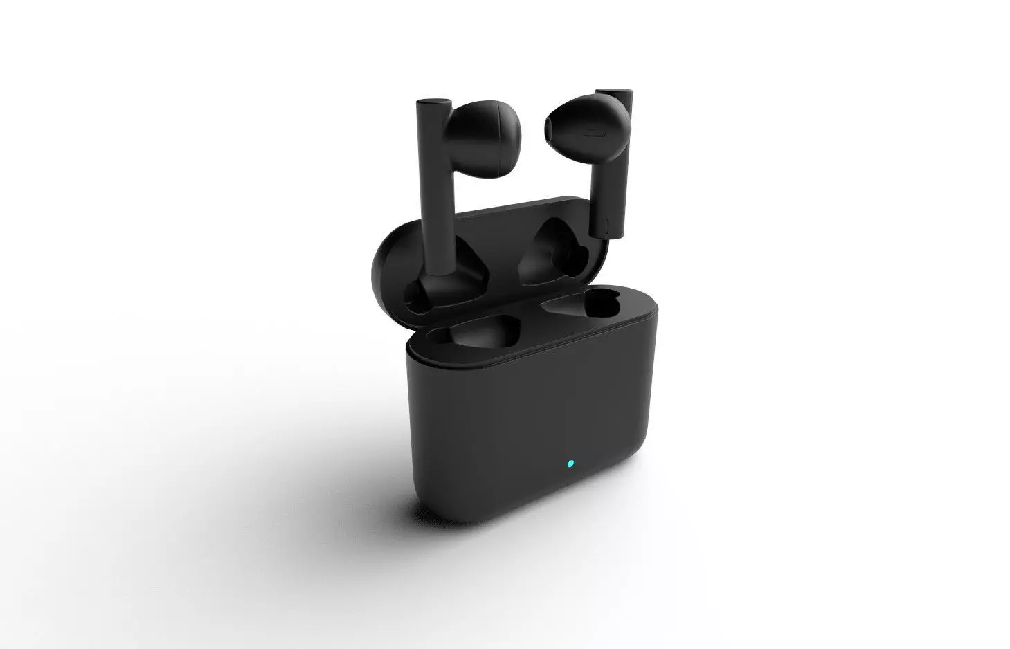 Bluetooth Earbuds M01 Low-poly 3D model_0