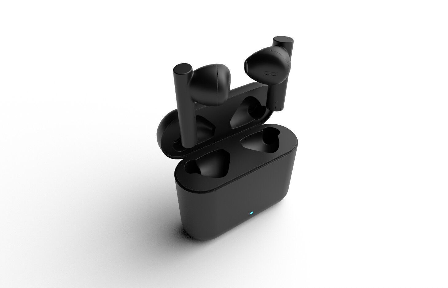 Bluetooth Earbuds M01 Low-poly 3D model_3