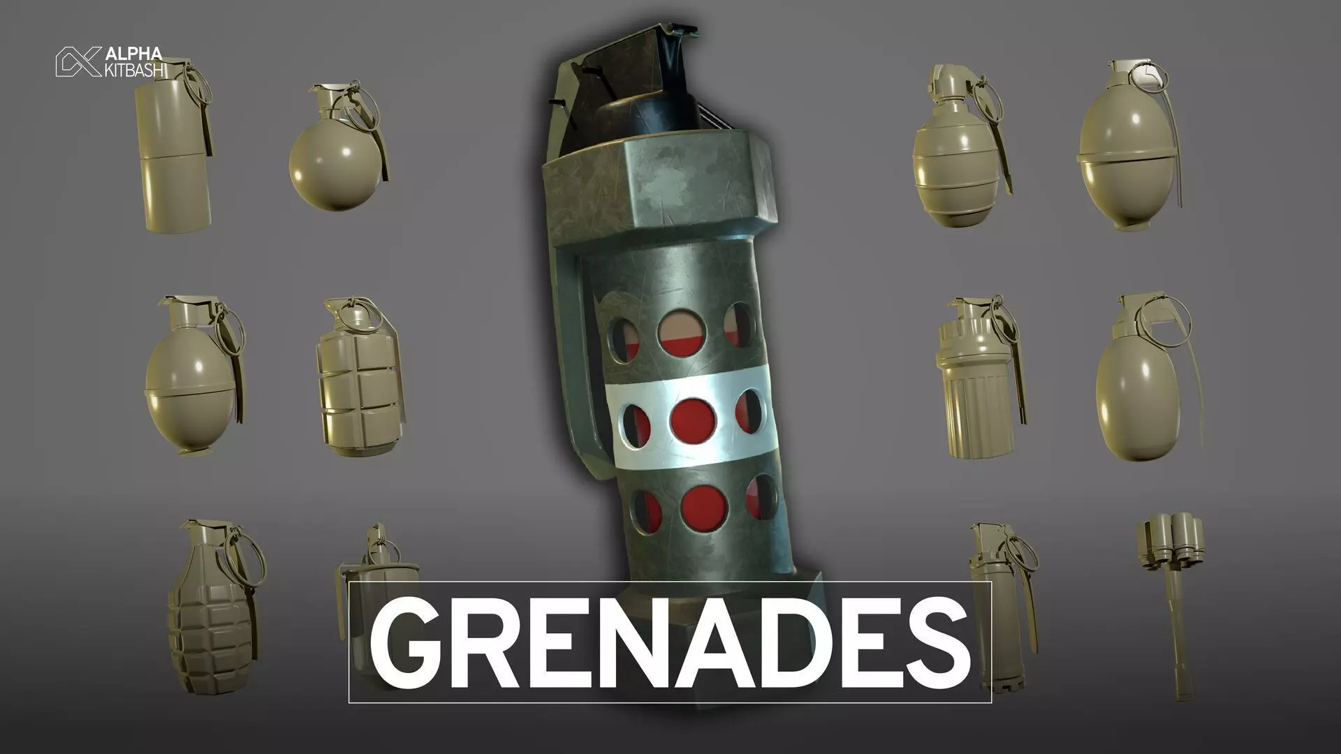 Gernades Basemesh 3D model_0