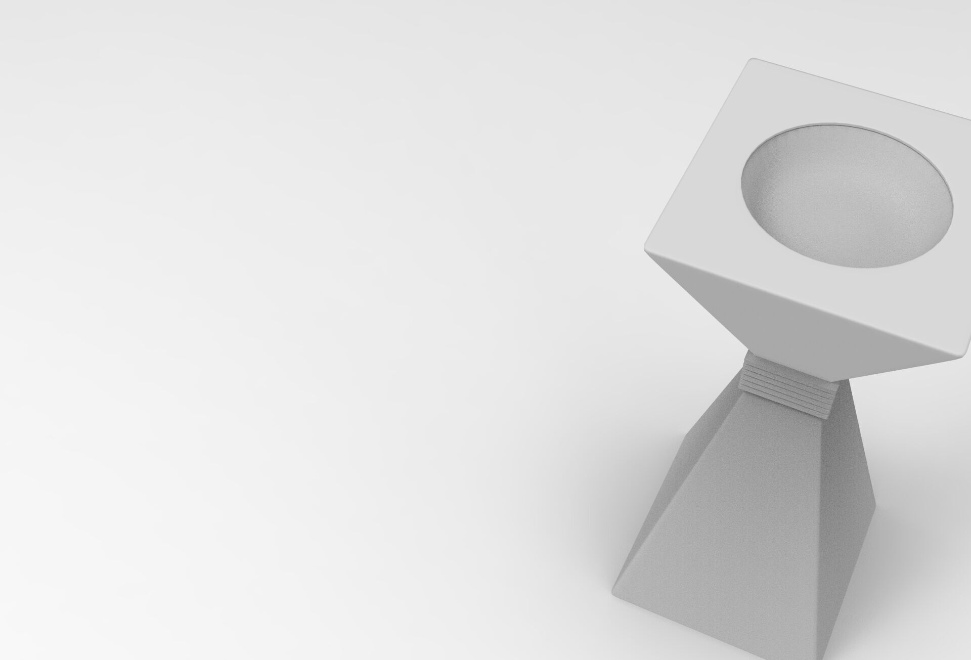 Feqq Plant Pot Low-poly 3D model_8