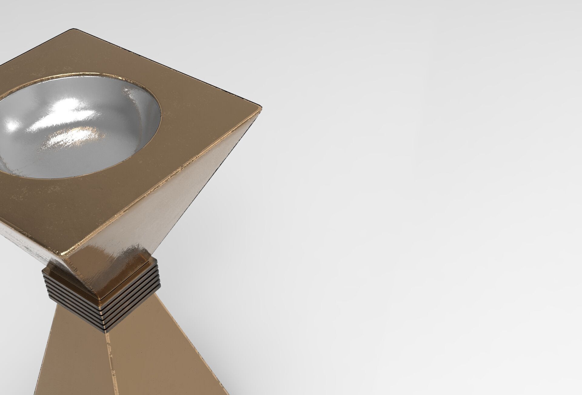 Feqq Plant Pot Low-poly 3D model_3