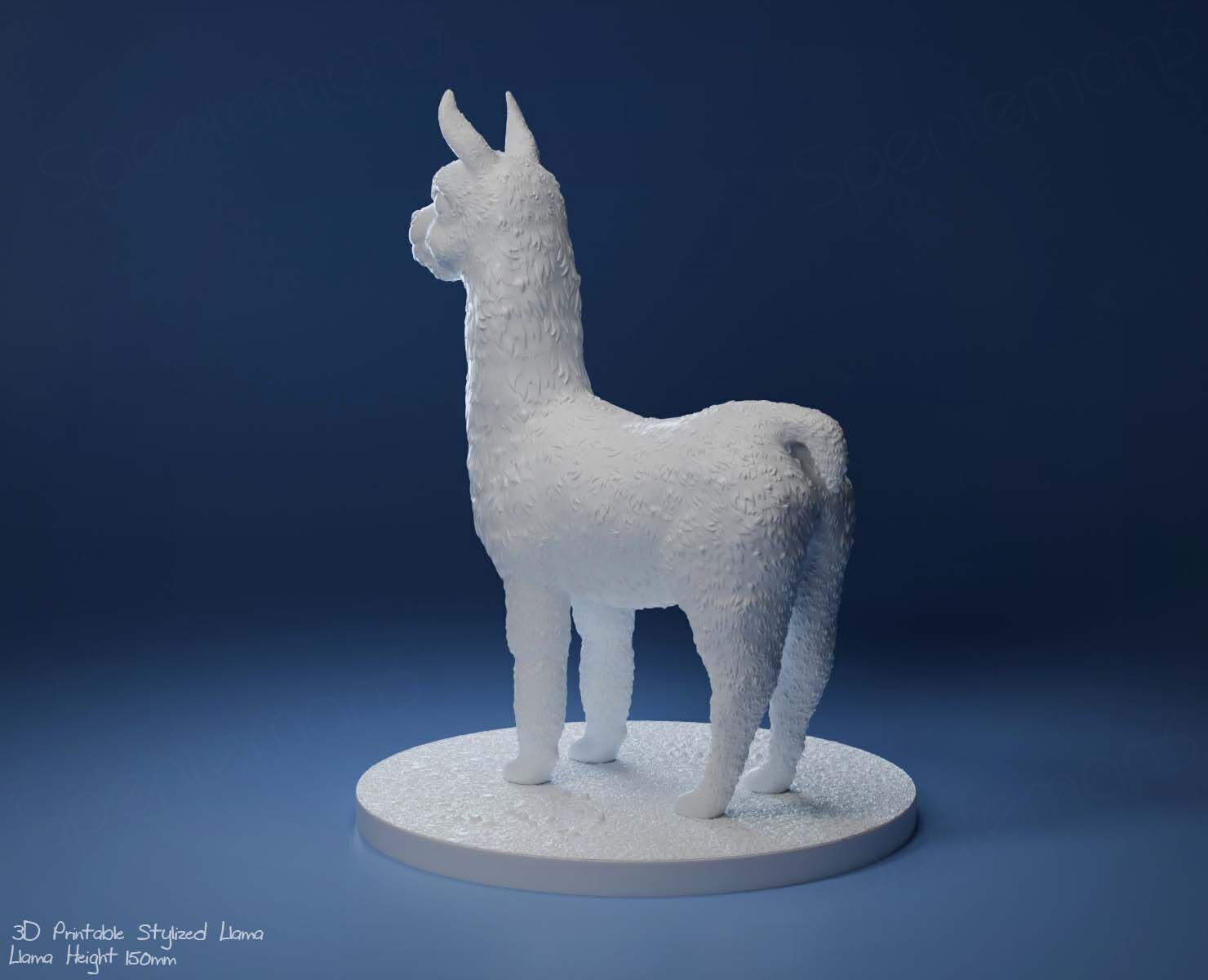 3D Printable Llama-Stylized Cute Llama 3D print model_29
