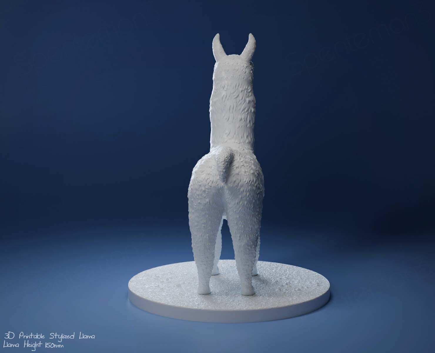 3D Printable Llama-Stylized Cute Llama 3D print model_25