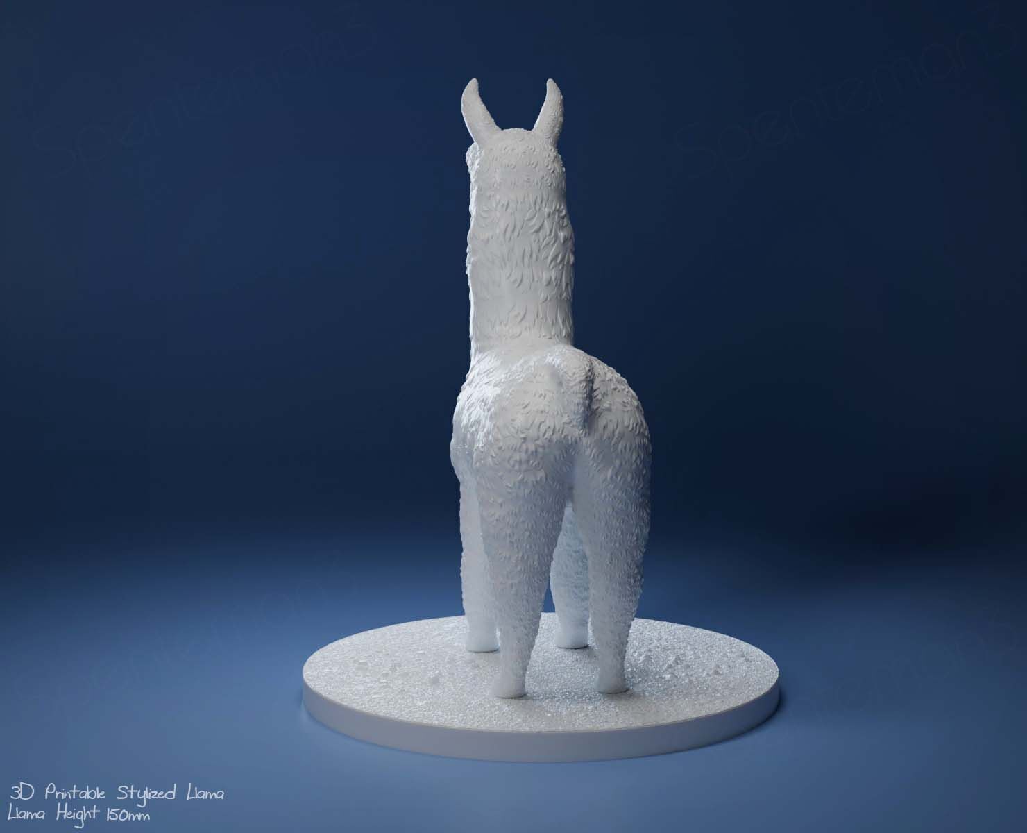 3D Printable Llama-Stylized Cute Llama 3D print model_26