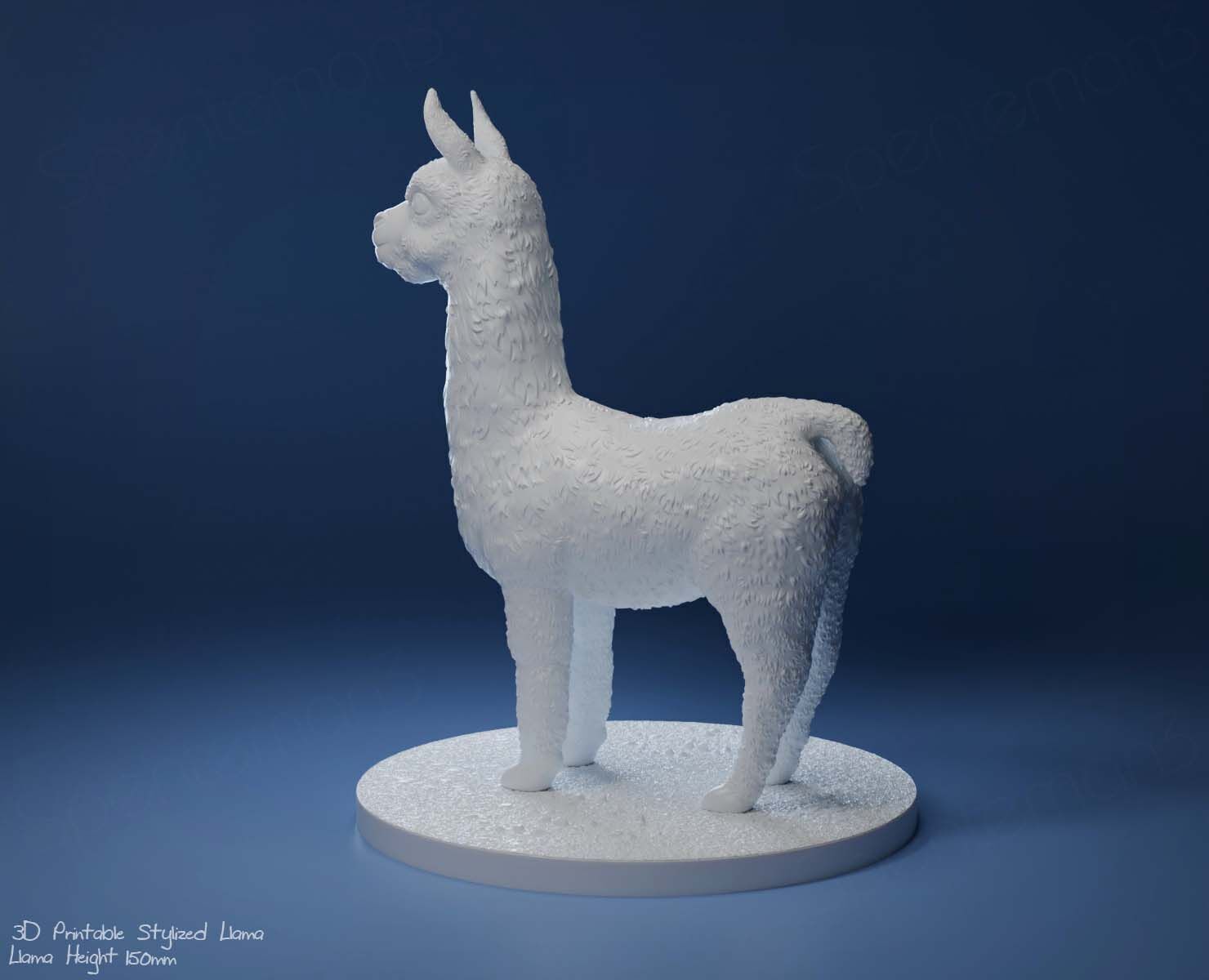 3D Printable Llama-Stylized Cute Llama 3D print model_30
