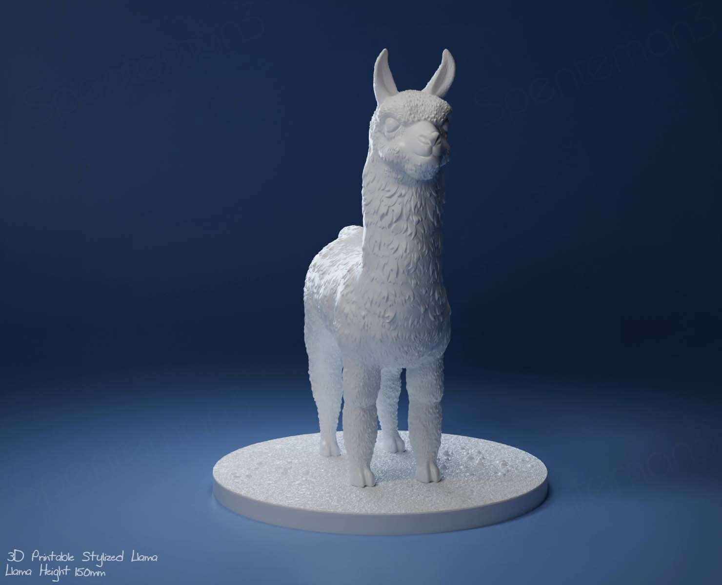 3D Printable Llama-Stylized Cute Llama 3D print model_14
