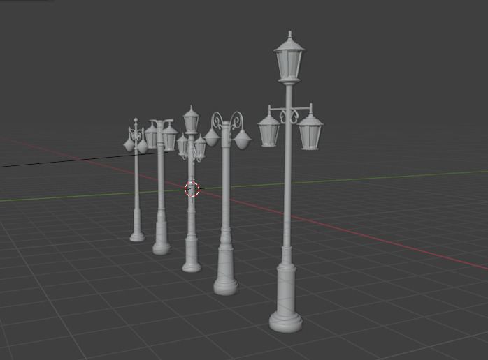 Modern Elegant Streetlight Designs for Luxury Homes 3D print model_14