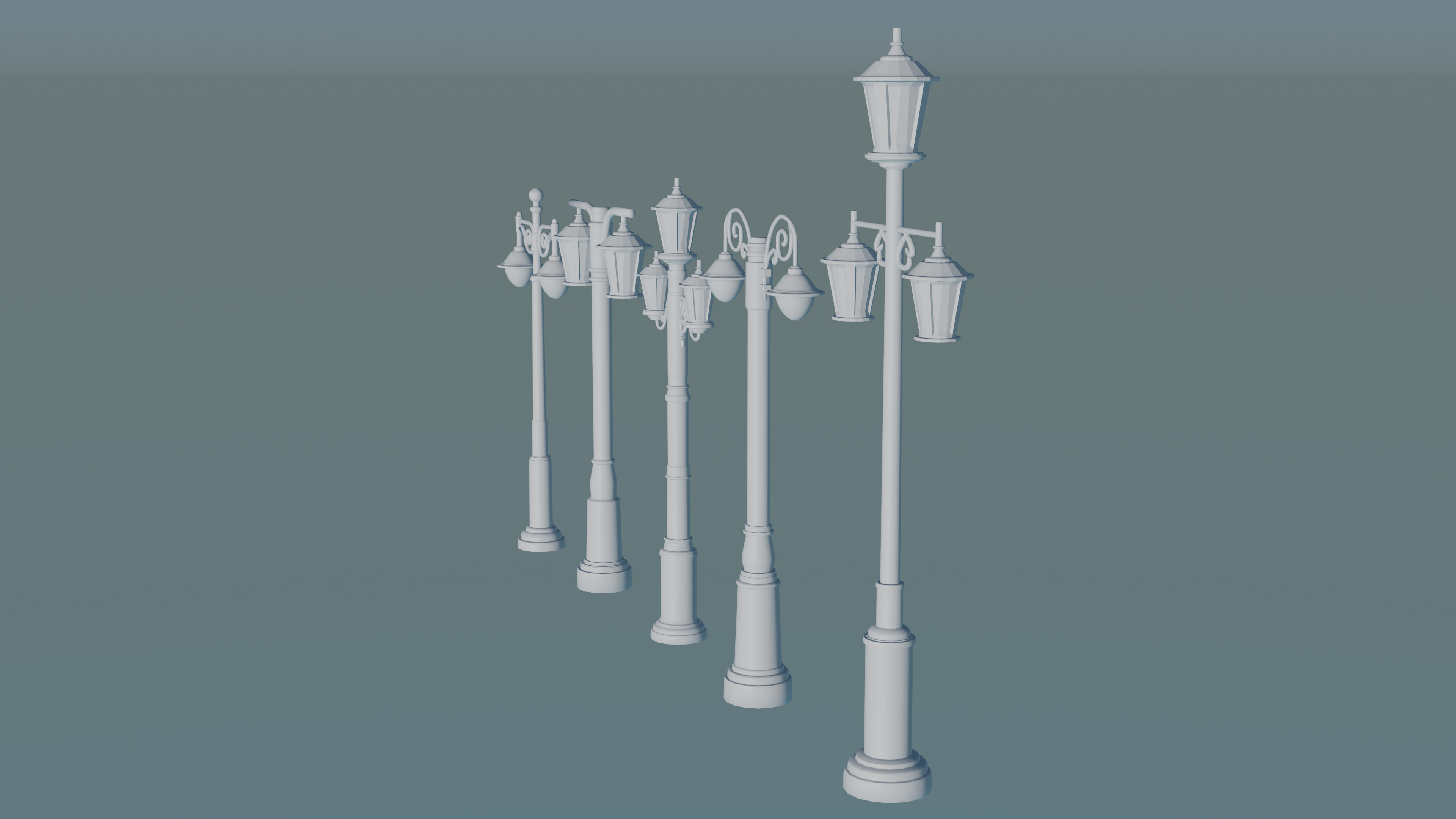Modern Elegant Streetlight Designs for Luxury Homes 3D print model_1