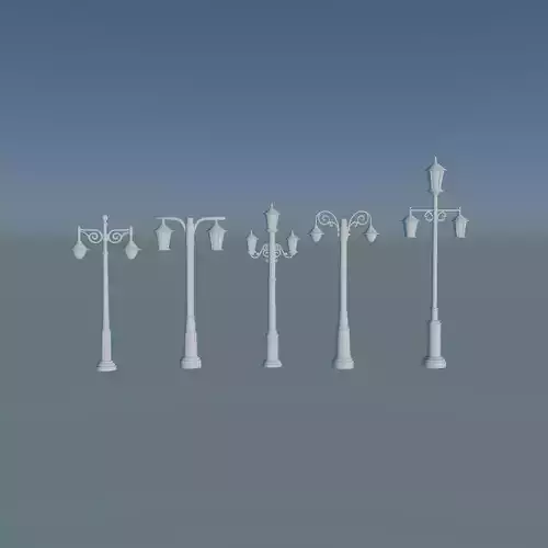 Modern Elegant Streetlight Designs for Luxury Homes 3D print model