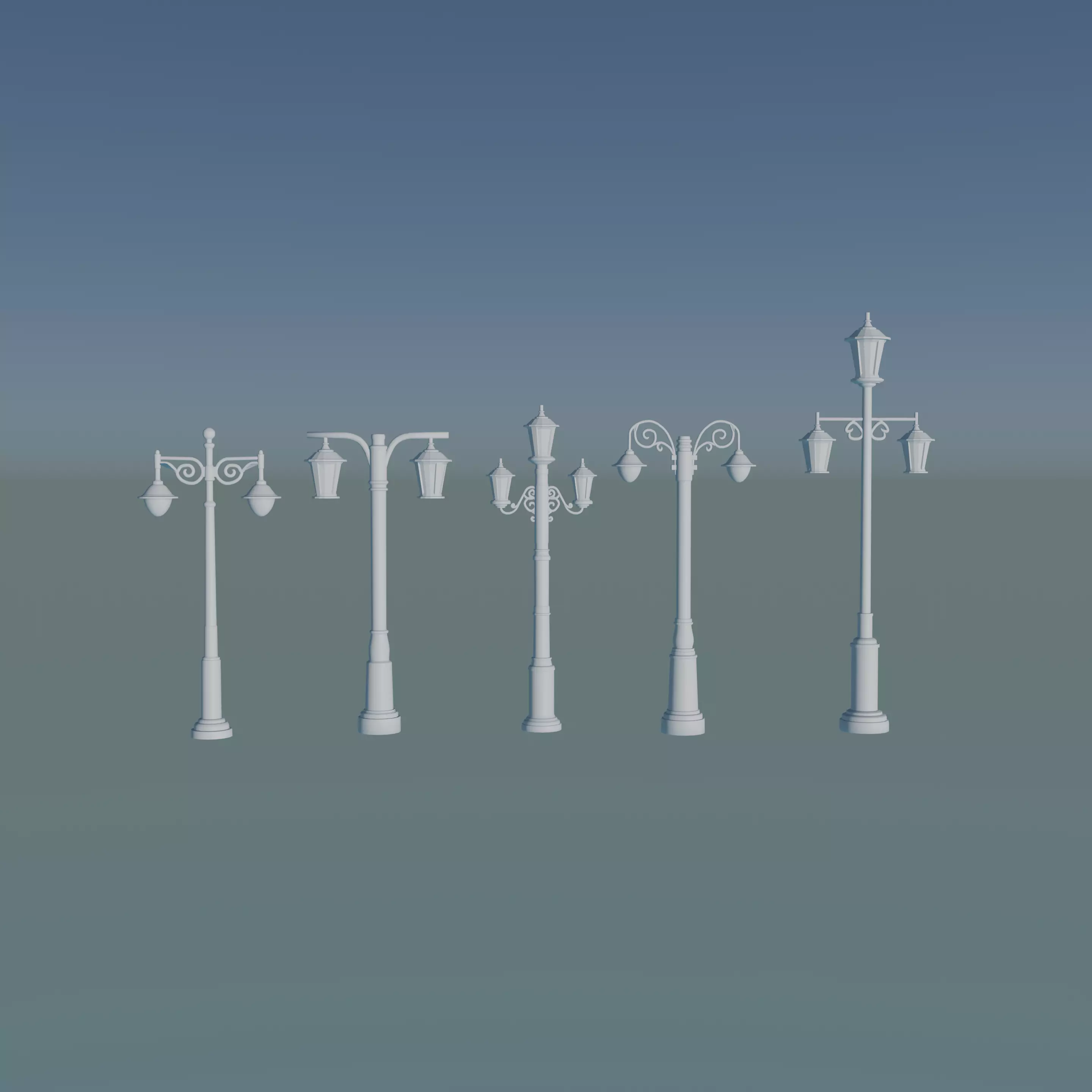 Modern Elegant Streetlight Designs for Luxury Homes 3D print model_0