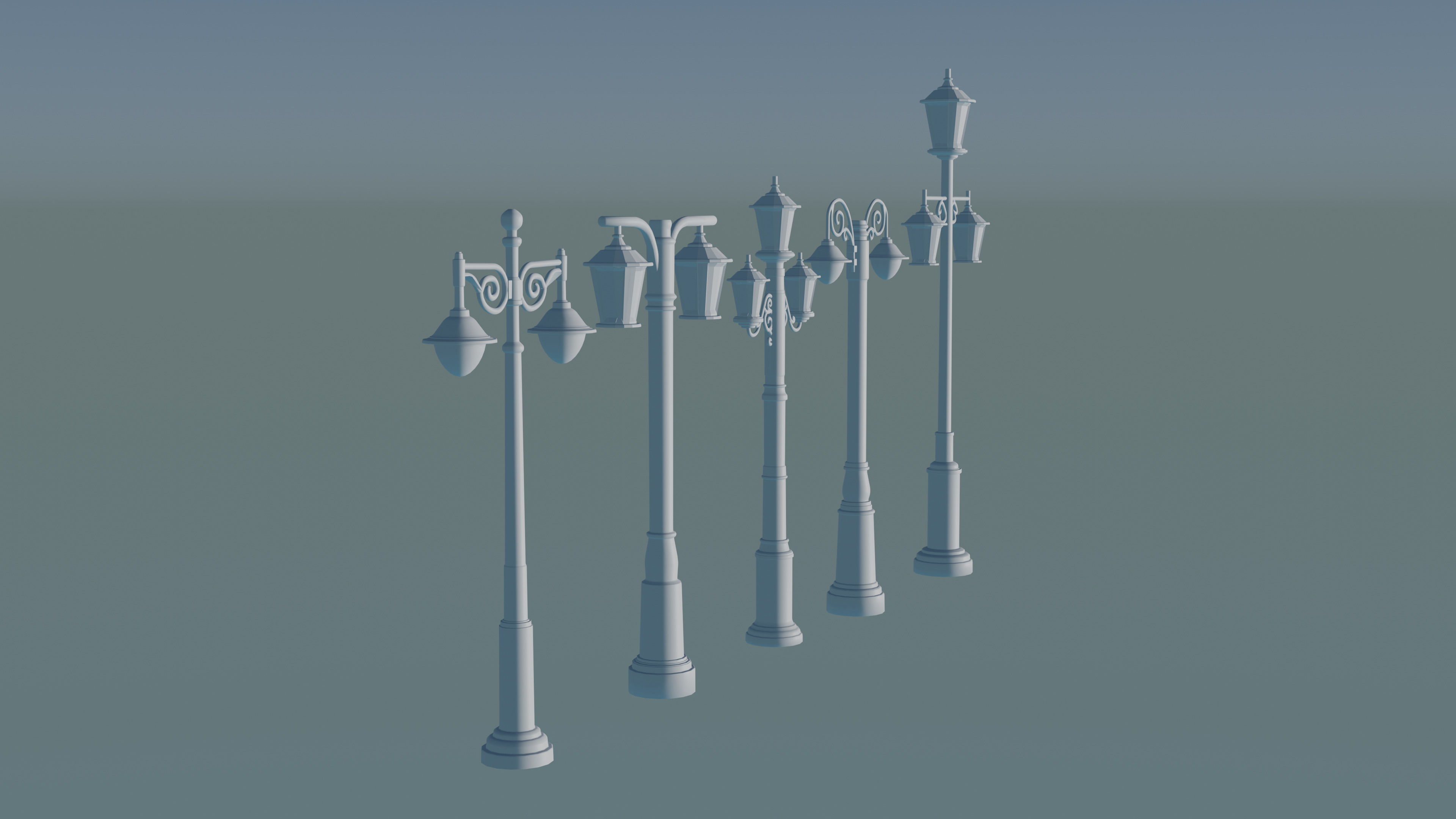 Modern Elegant Streetlight Designs for Luxury Homes 3D print model_2