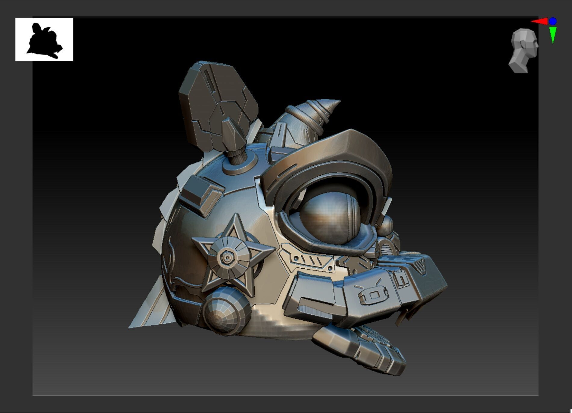 LION DANCE ROBOT X GUNDAM 3D print model_9