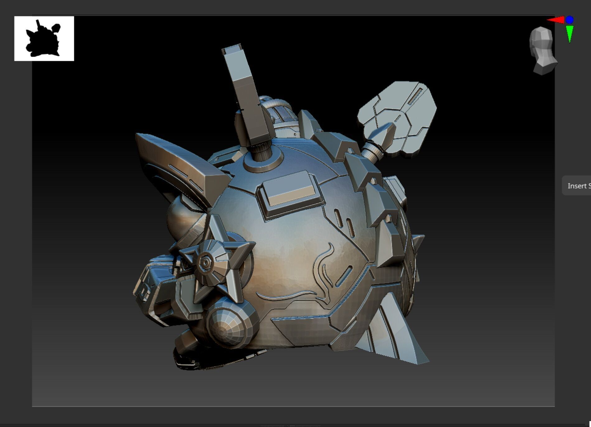 LION DANCE ROBOT X GUNDAM 3D print model_5