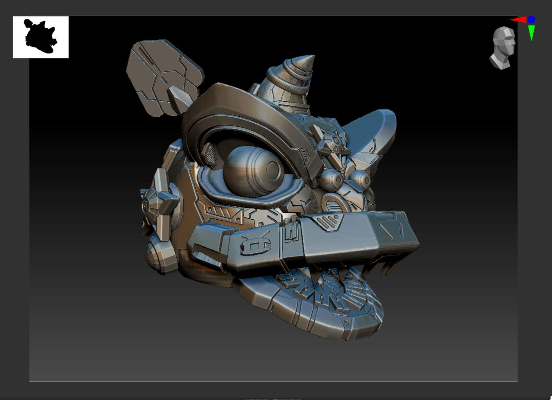 LION DANCE ROBOT X GUNDAM 3D print model_10