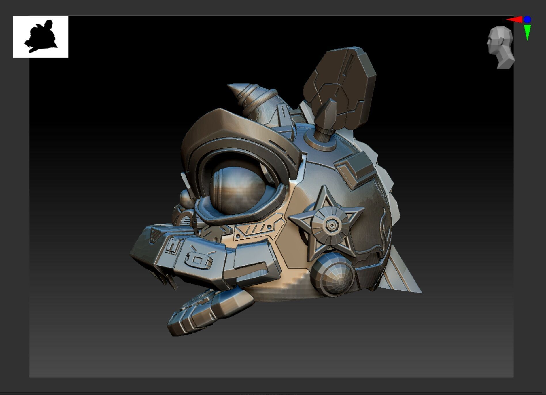 LION DANCE ROBOT X GUNDAM 3D print model_4