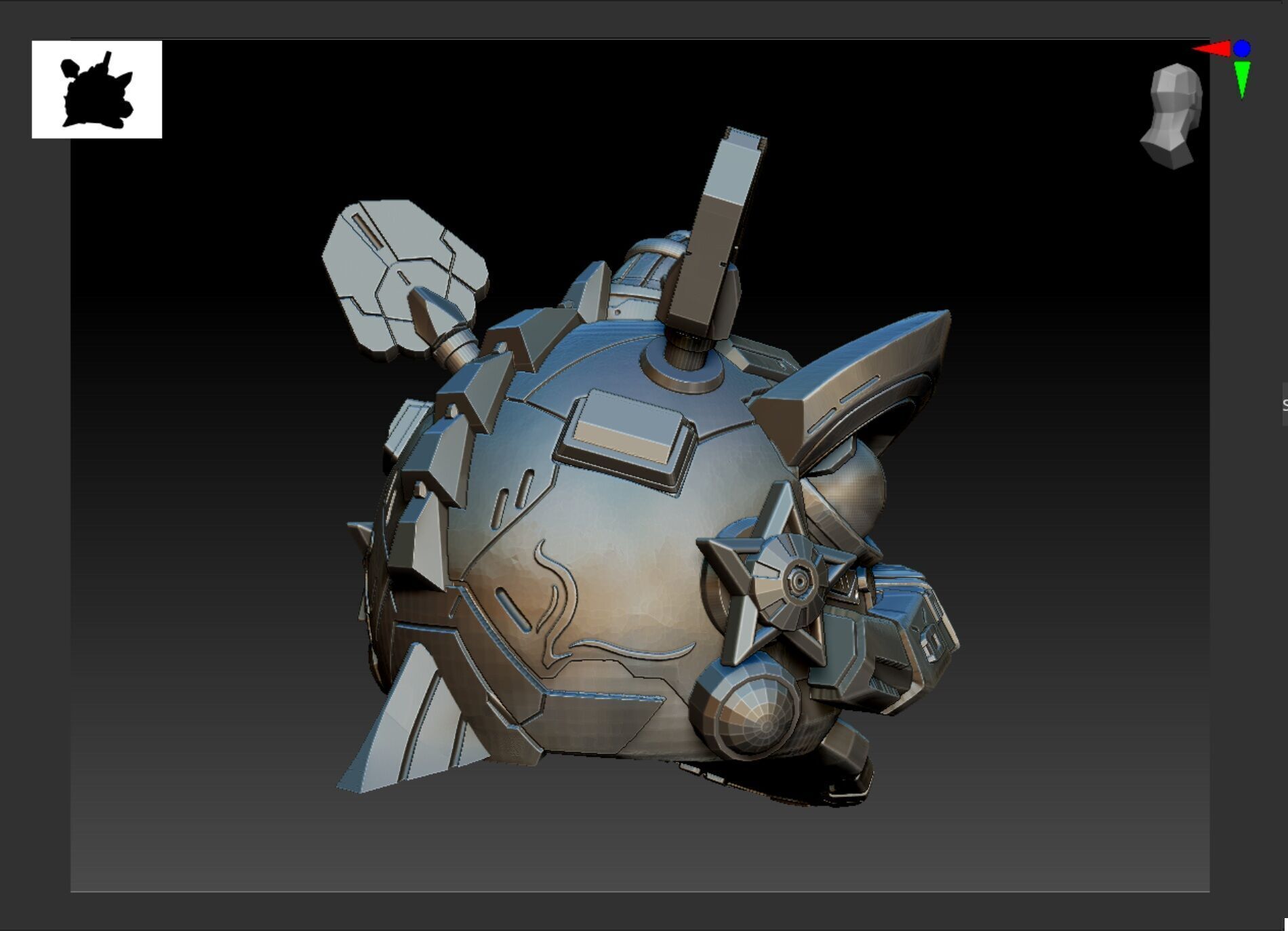 LION DANCE ROBOT X GUNDAM 3D print model_8