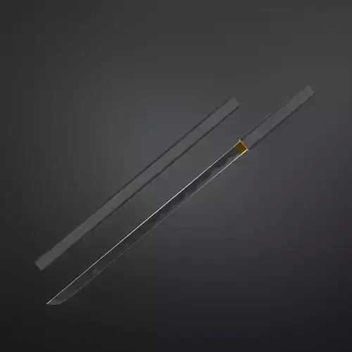 Shirasaya katana blade black edition