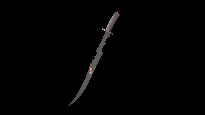 katana samurai sword 3d model pbr textured  High-Quality Asset 3D model