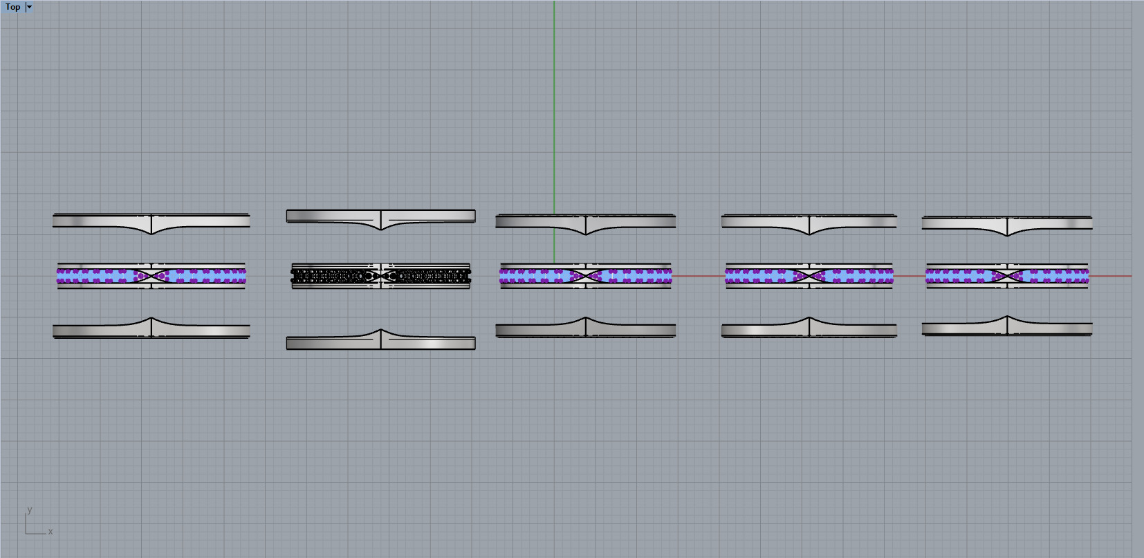 Bvlgari B1zero Rings With Gems 5 Sizes 3D print model_4