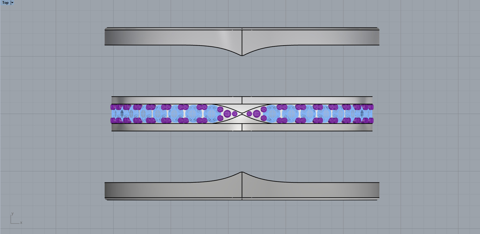 Bvlgari B1zero Rings With Gems 5 Sizes 3D print model_7