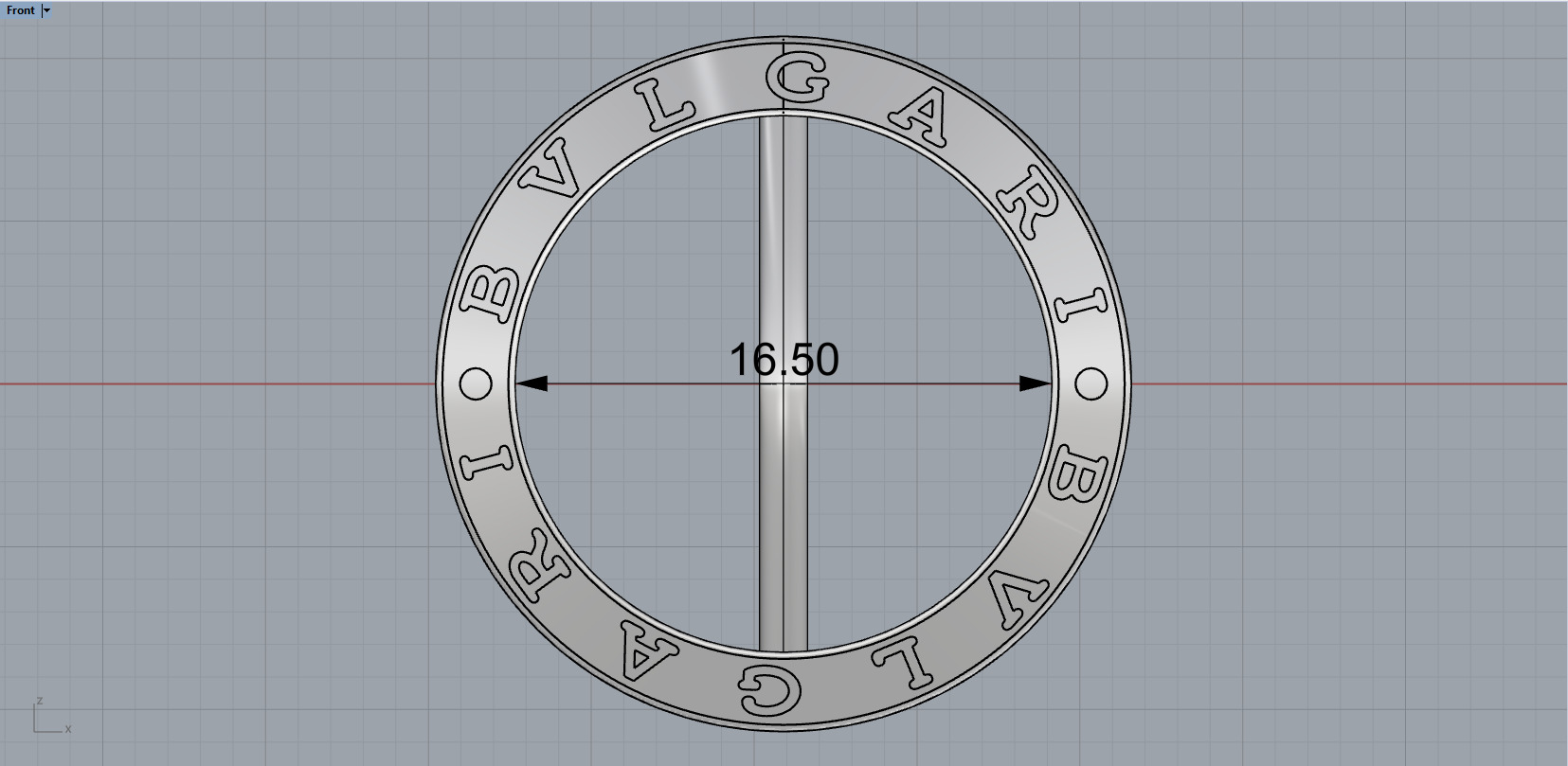 Bvlgari B1zero Rings With Gems 5 Sizes 3D print model_15