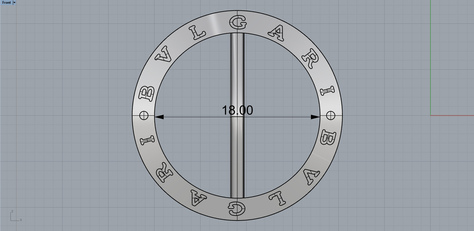 Bvlgari B1zero Rings With Gems 5 Sizes 3D print model_11