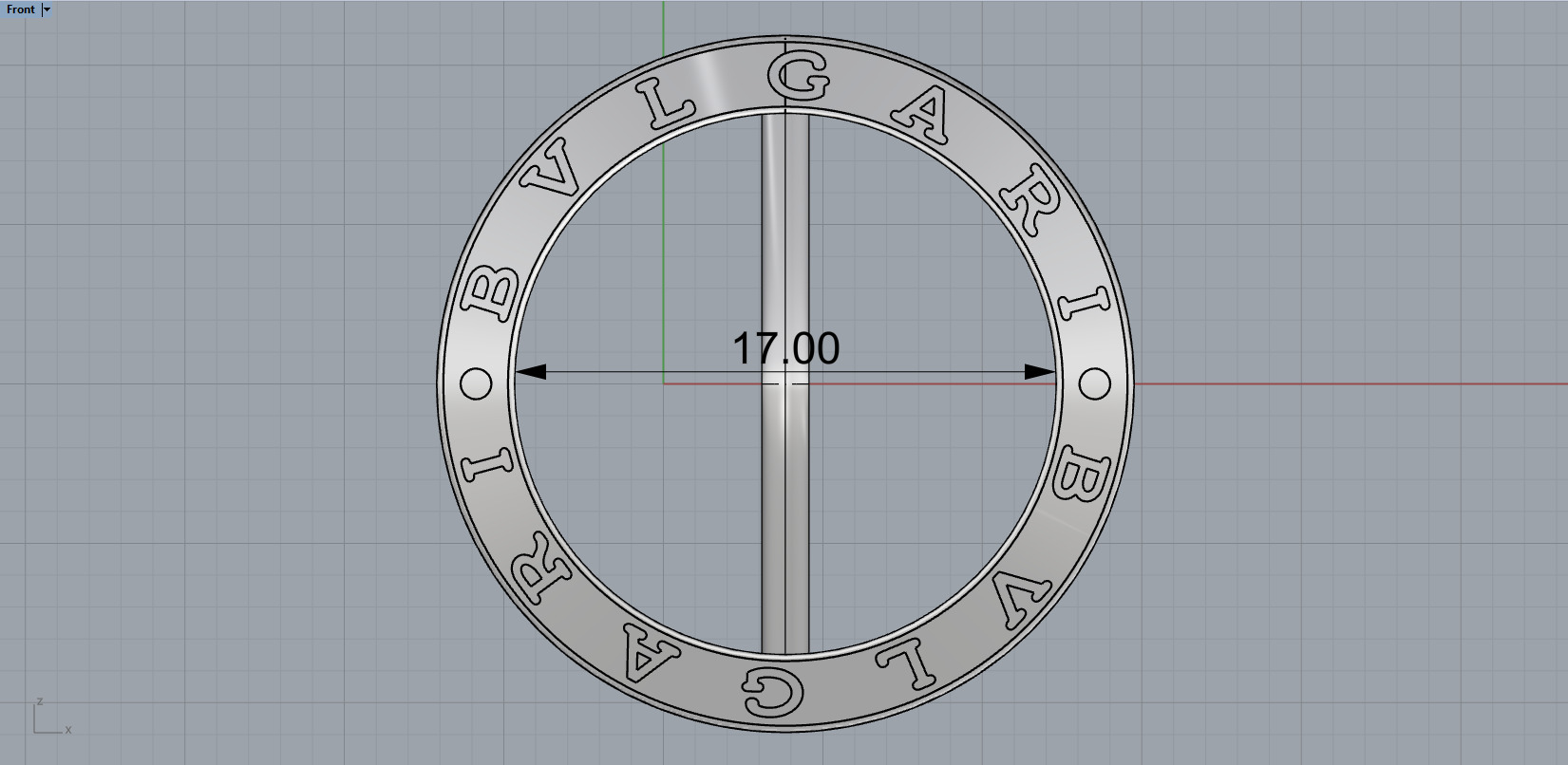 Bvlgari B1zero Rings With Gems 5 Sizes 3D print model_13