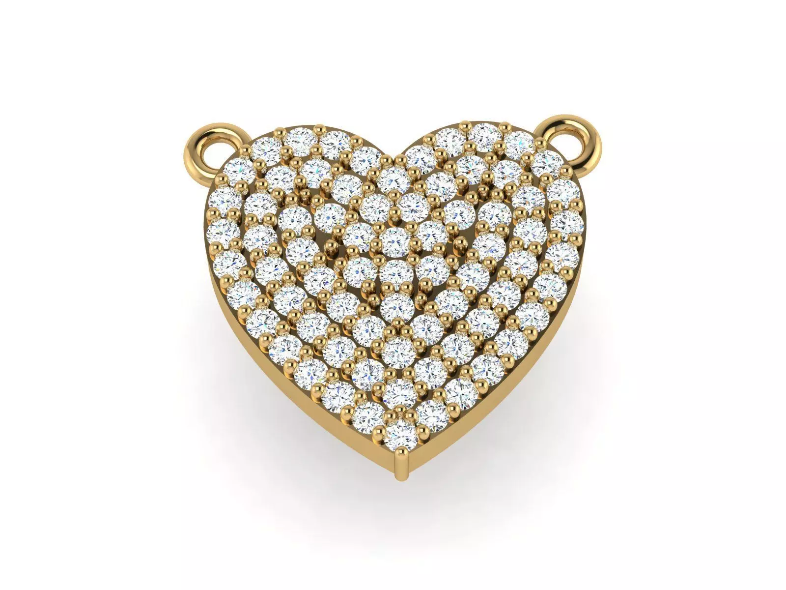 Heart pendant or necklace Free 3D print model