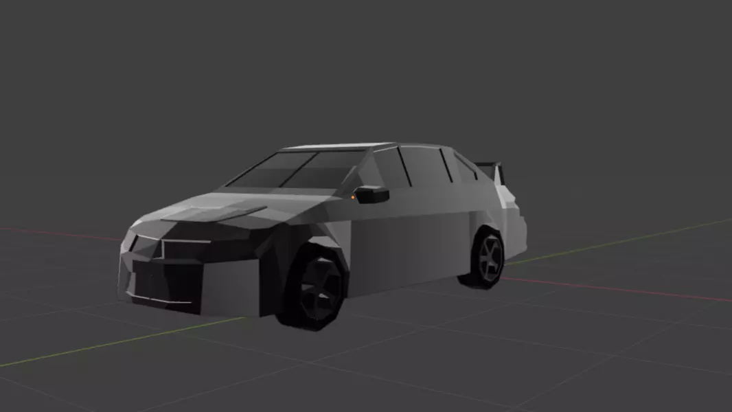Imprezacar Free low-poly 3D model