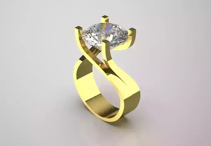 bride solitaire diamond ring sr0073