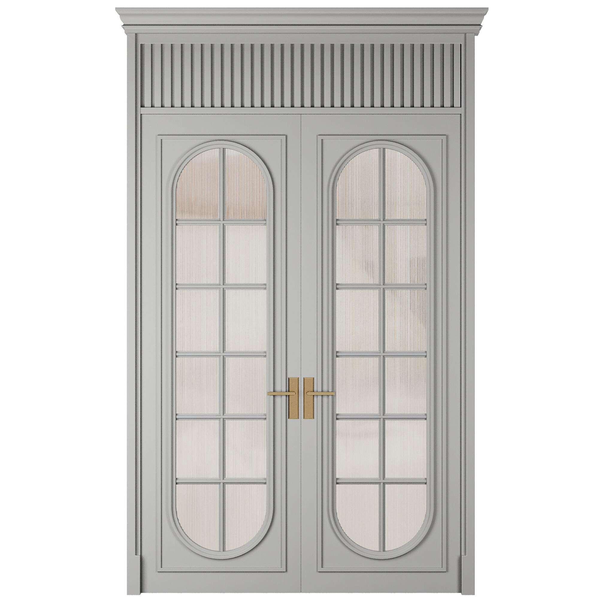 Entrance door set189 3D model_2
