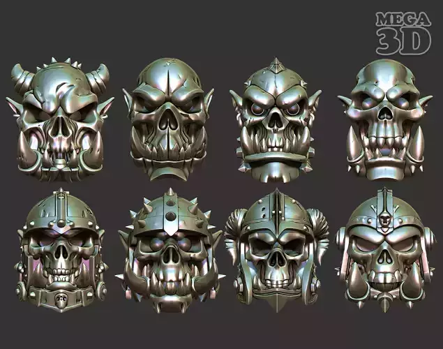 Orc Skull Package-250328 3D Model Collection