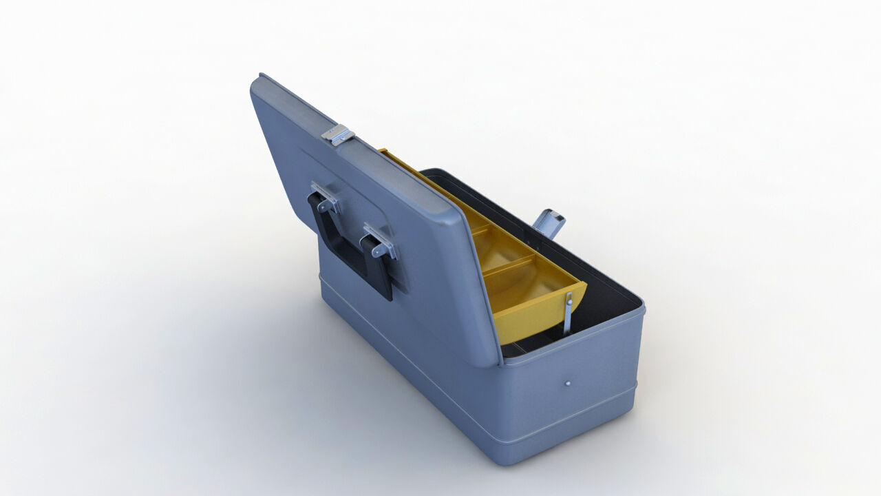 Folding Tool Box 3D model_9