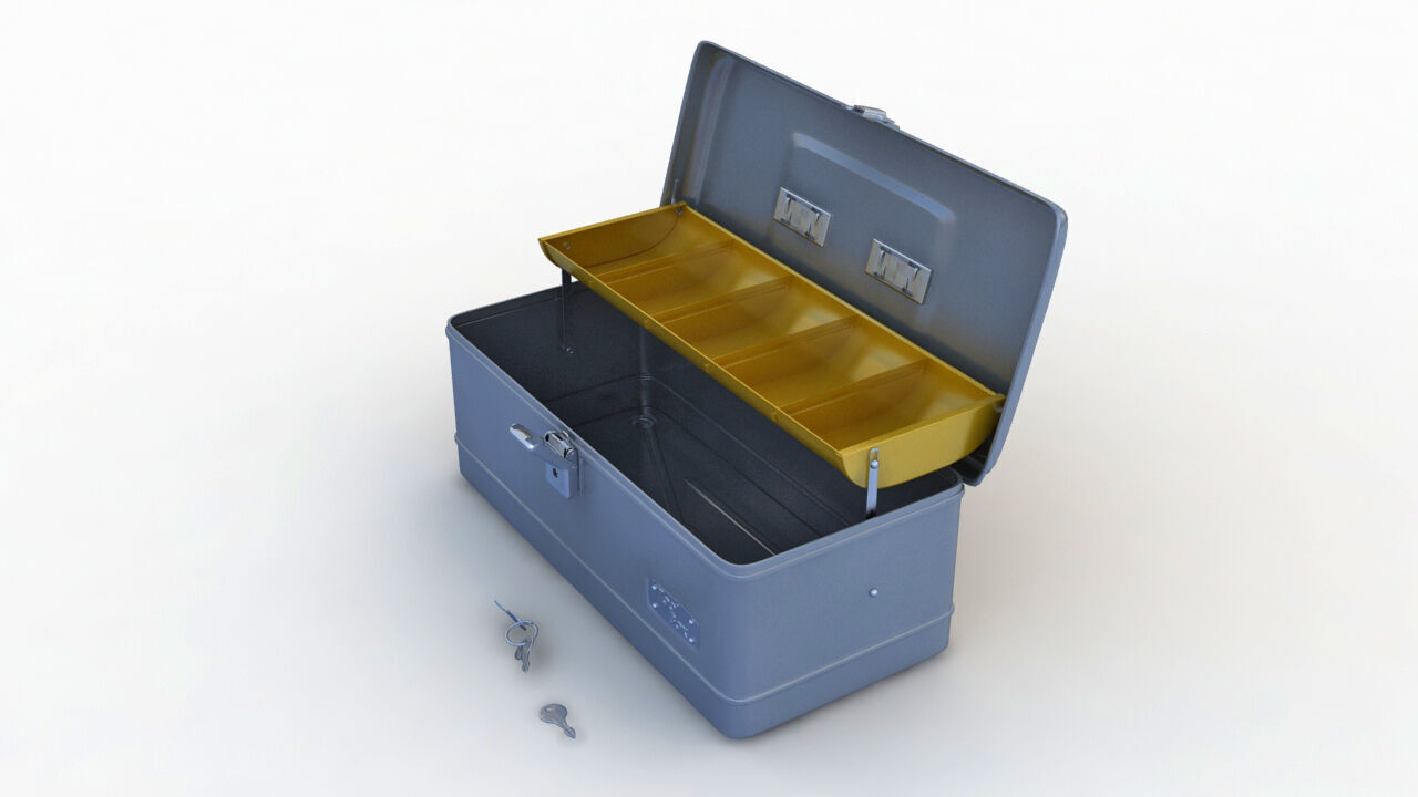 Folding Tool Box 3D model_3
