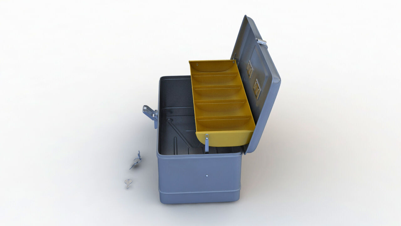 Folding Tool Box 3D model_4