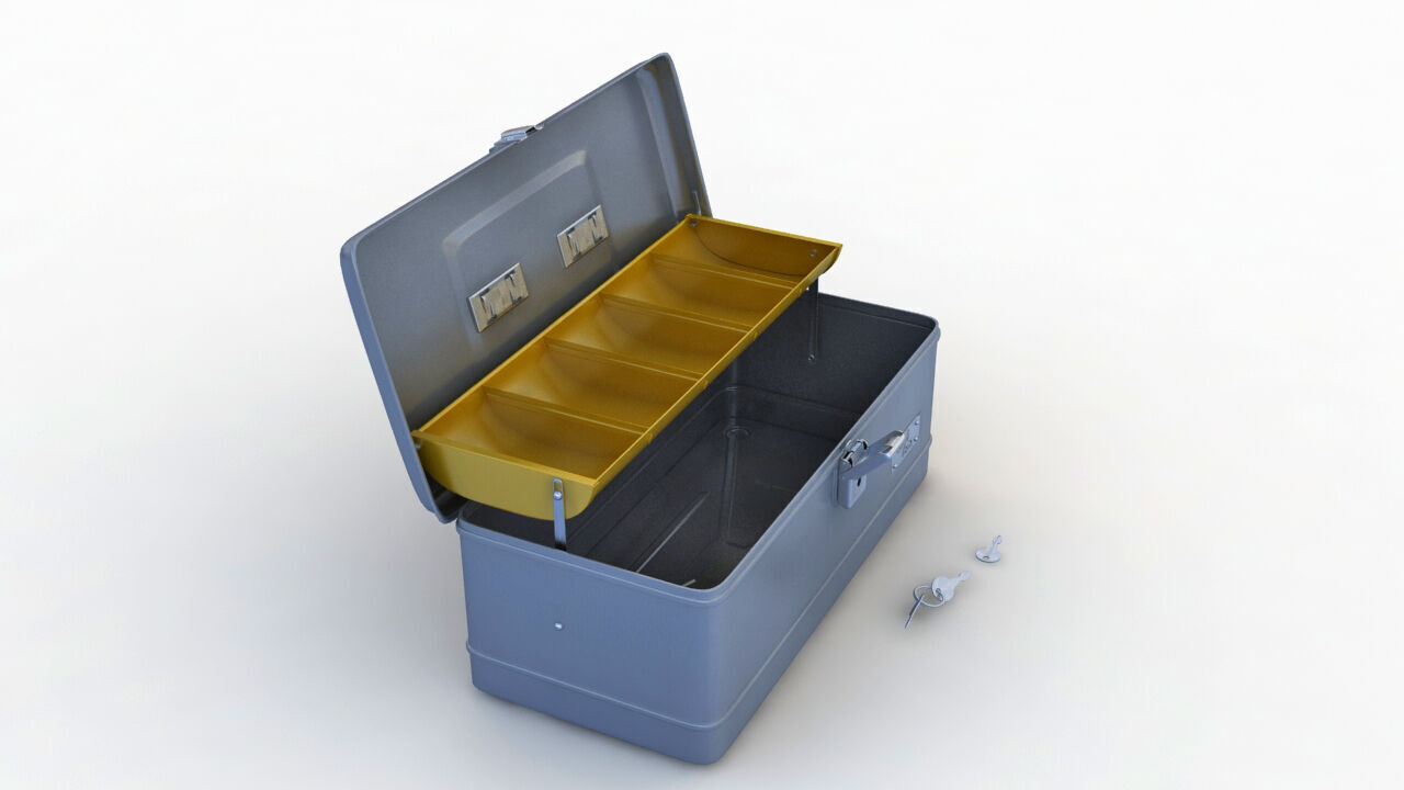 Folding Tool Box 3D model_11