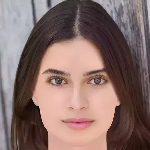 Allegra Teo Head - No Hair - Low poly head for game