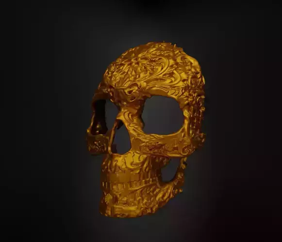 Skull Ptattern Full Face Helmet Skeleton Face Mask - Skull  3D print model
