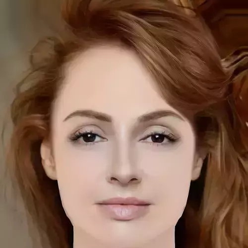 Cristina Castano Head - No Hair - Low poly head for game Low-poly 3D model