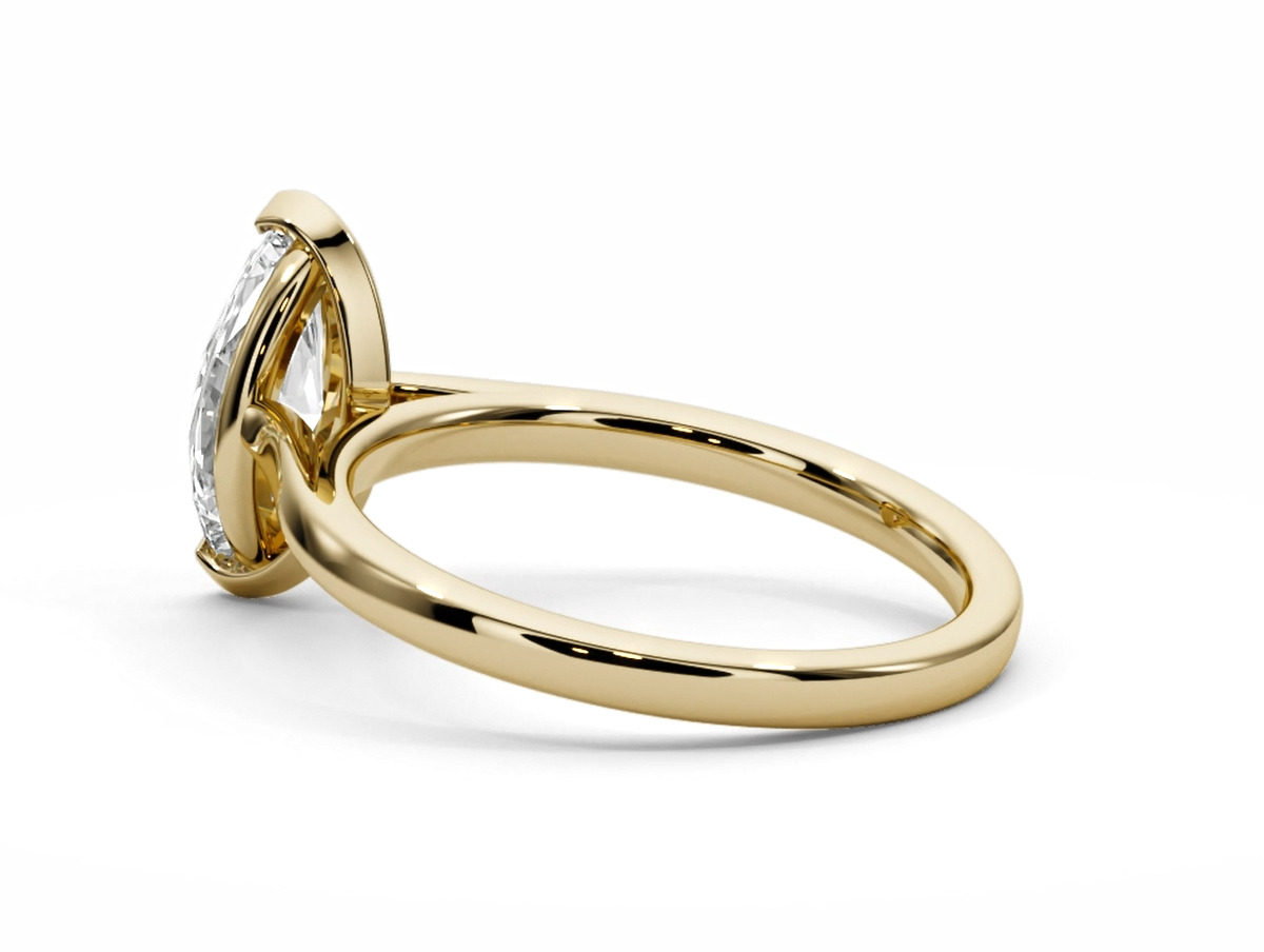 Marquise diamond engagement ring 3D print model_10