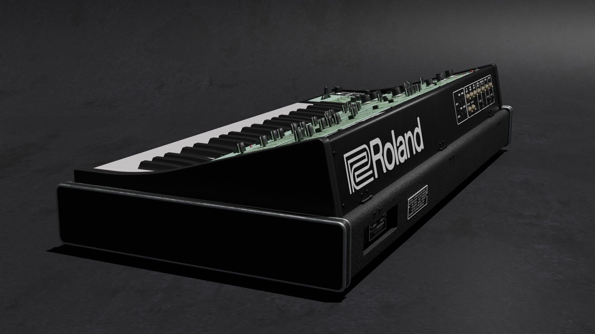 Synthesizer Roland Sh-7 3D model_4