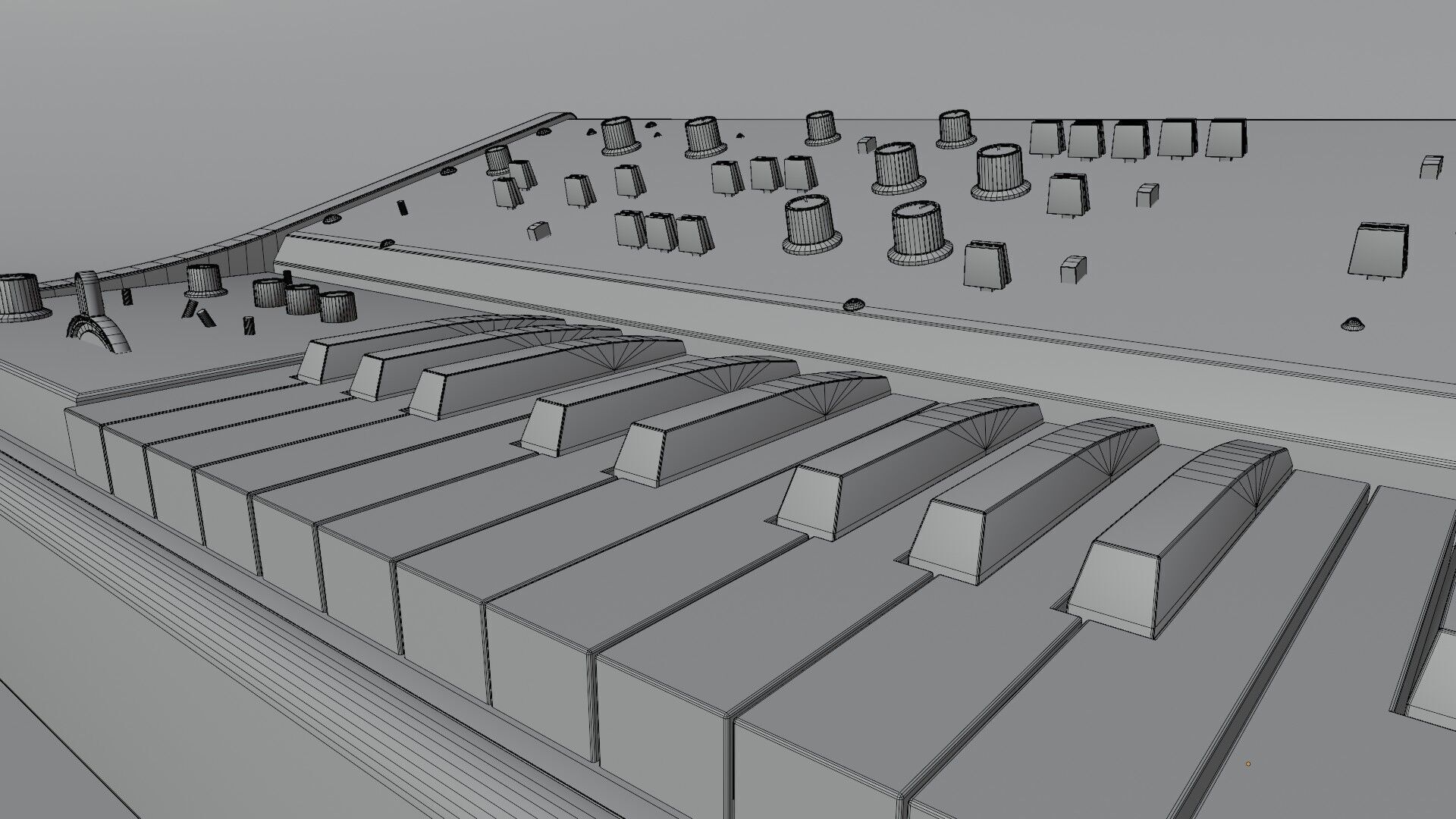 Synthesizer Roland Sh-7 3D model_10