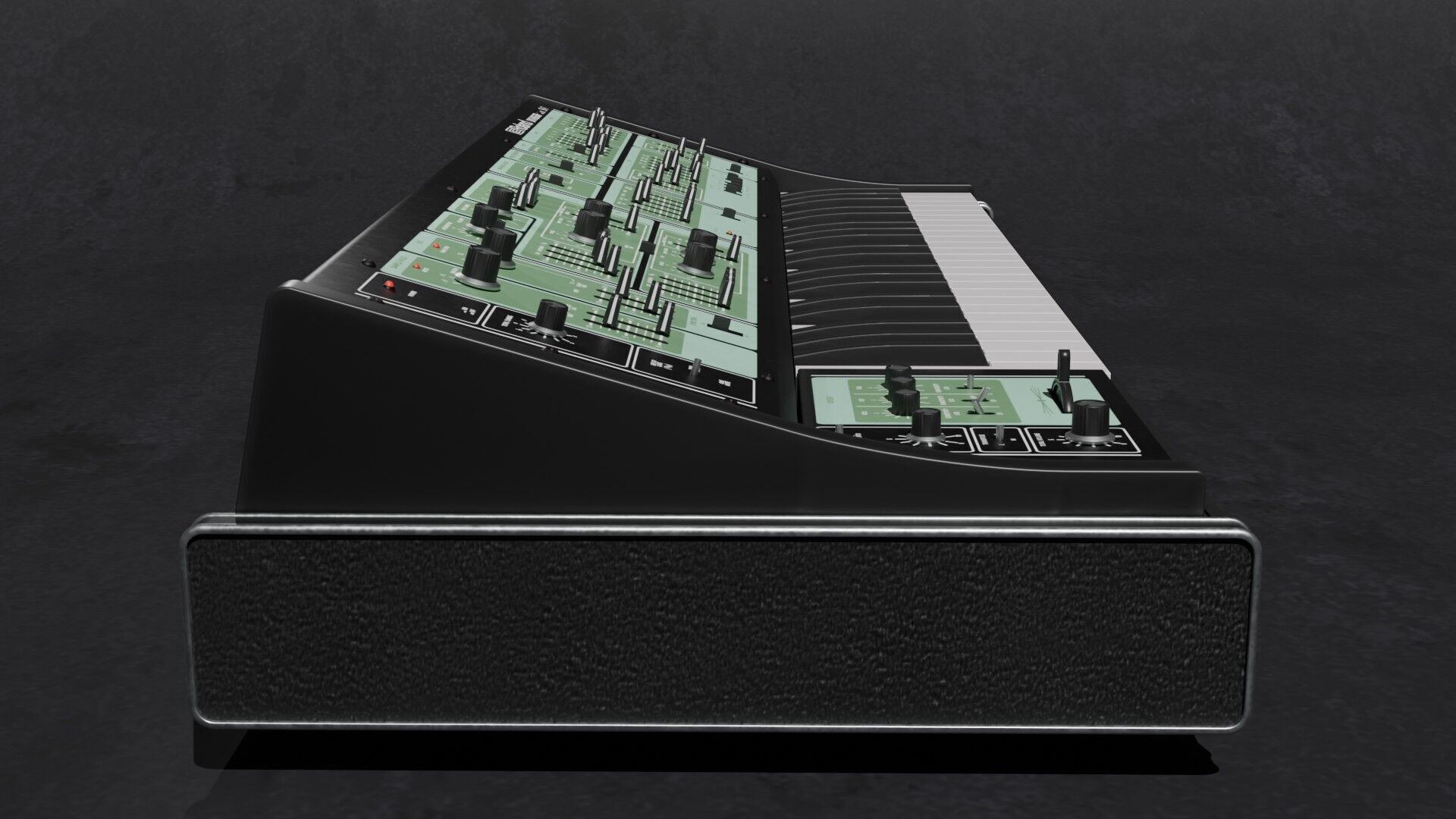 Synthesizer Roland Sh-7 3D model_2