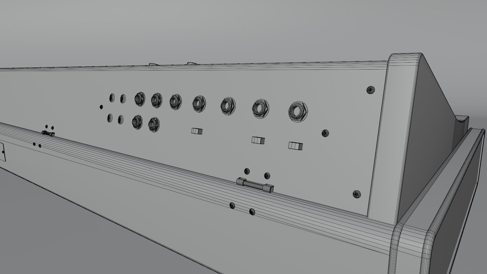 Synthesizer Roland Sh-7 3D model_8