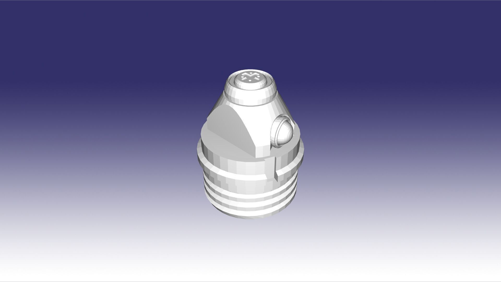 O-16 Cluster Munition 152mm Projectile 3D print model_4