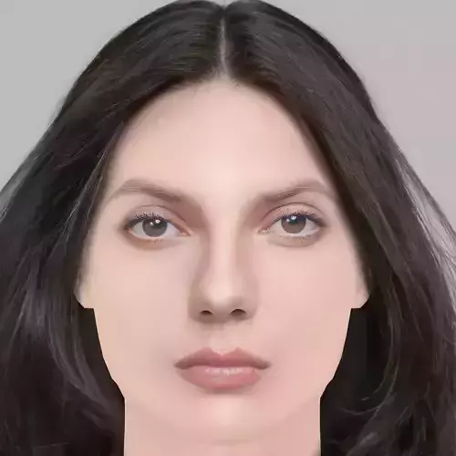 Dafne Keen Head - No Hair - Low poly head for game