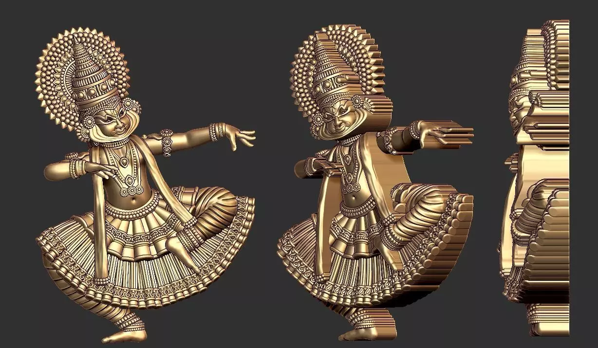 katakkali dancing model 3D print model_0