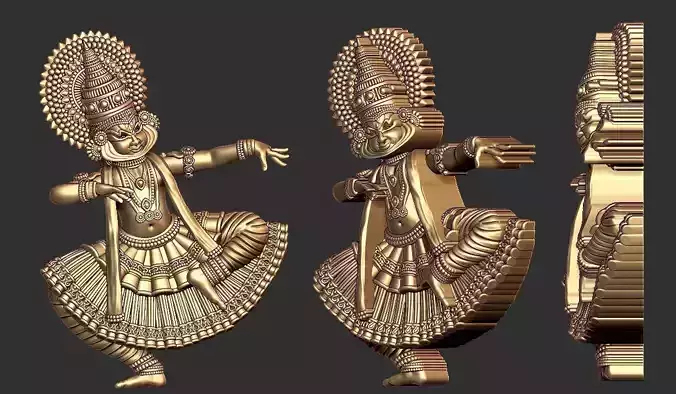 katakkali dancing model