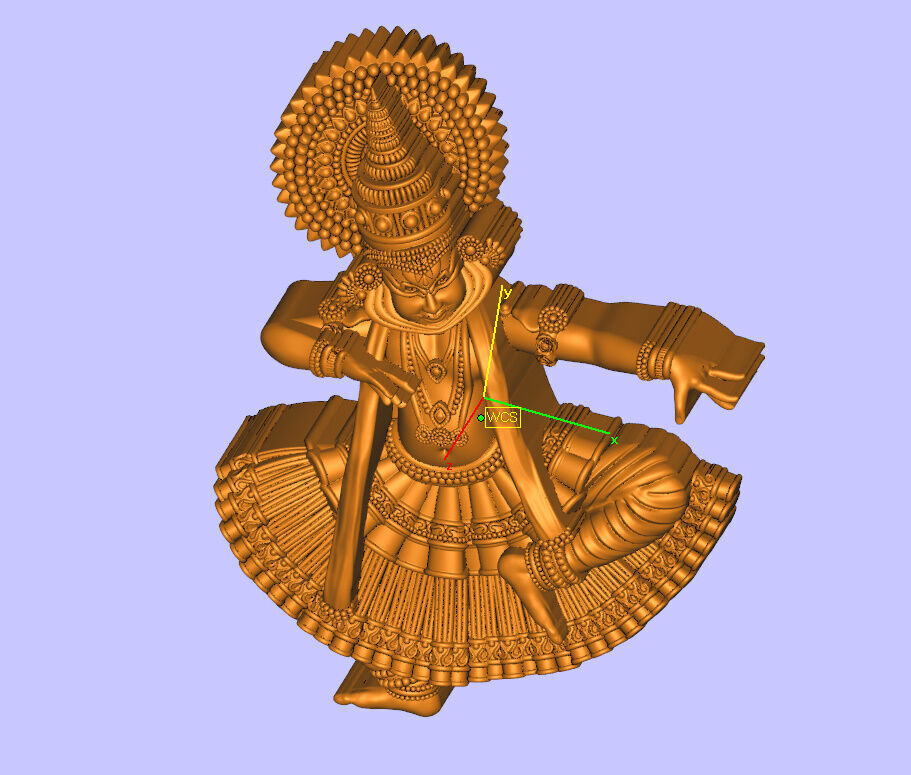 katakkali dancing model 3D print model_4